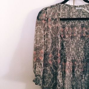 Kimchi Blue Floral/Paisley Kimono